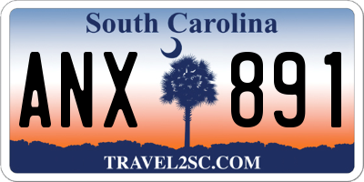 SC license plate ANX891
