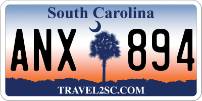 SC license plate ANX894