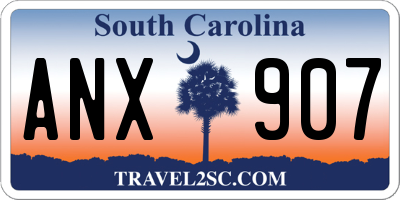 SC license plate ANX907