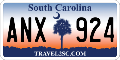 SC license plate ANX924