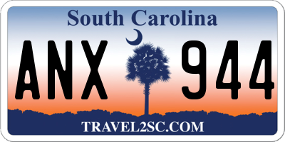 SC license plate ANX944