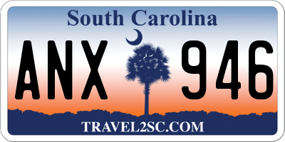 SC license plate ANX946