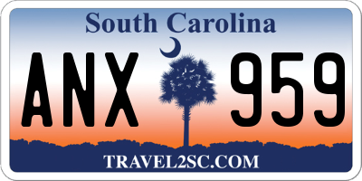 SC license plate ANX959