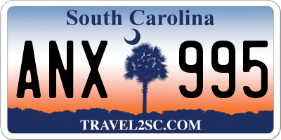 SC license plate ANX995
