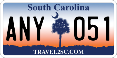 SC license plate ANY051