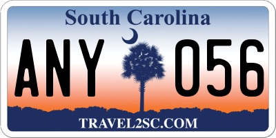 SC license plate ANY056