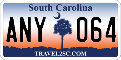 SC license plate ANY064