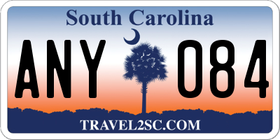 SC license plate ANY084