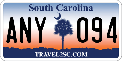SC license plate ANY094