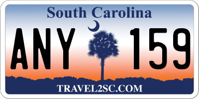SC license plate ANY159