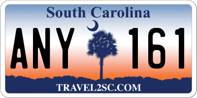 SC license plate ANY161