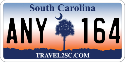 SC license plate ANY164