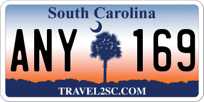 SC license plate ANY169