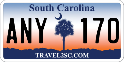 SC license plate ANY170