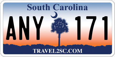 SC license plate ANY171