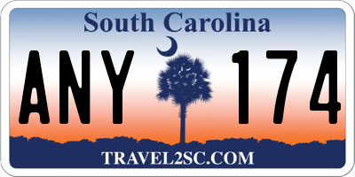 SC license plate ANY174