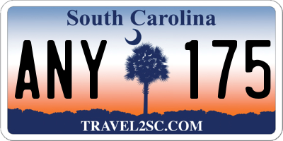 SC license plate ANY175