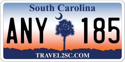 SC license plate ANY185