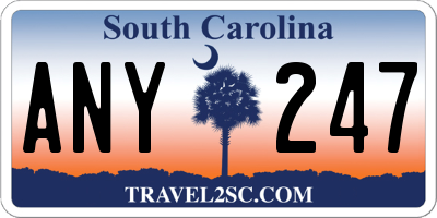 SC license plate ANY247