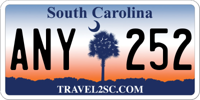 SC license plate ANY252