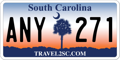 SC license plate ANY271