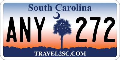 SC license plate ANY272