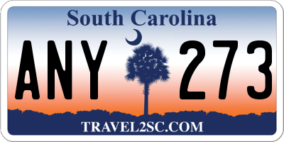SC license plate ANY273