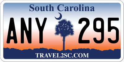SC license plate ANY295