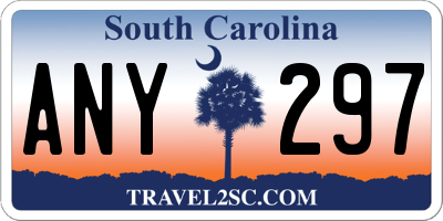 SC license plate ANY297