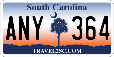 SC license plate ANY364