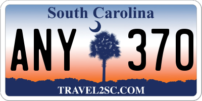 SC license plate ANY370