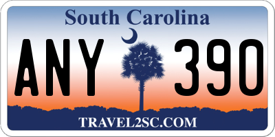 SC license plate ANY390