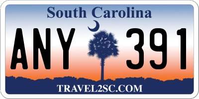 SC license plate ANY391