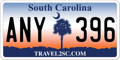 SC license plate ANY396