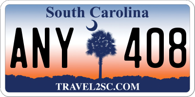 SC license plate ANY408