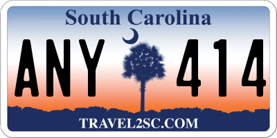 SC license plate ANY414