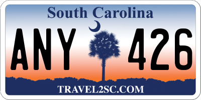 SC license plate ANY426