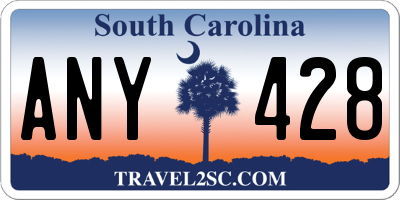 SC license plate ANY428