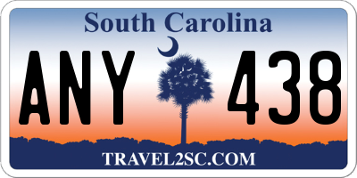 SC license plate ANY438