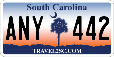 SC license plate ANY442