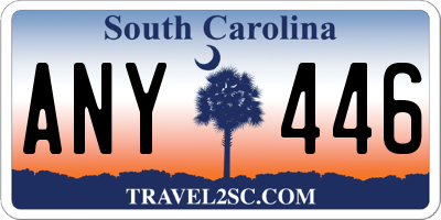 SC license plate ANY446