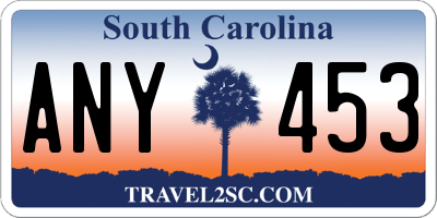 SC license plate ANY453
