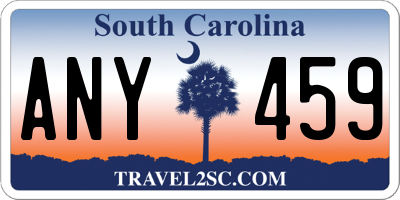 SC license plate ANY459