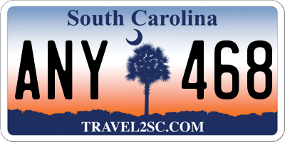 SC license plate ANY468