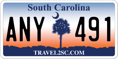 SC license plate ANY491