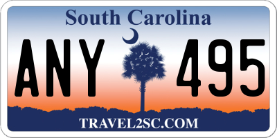 SC license plate ANY495