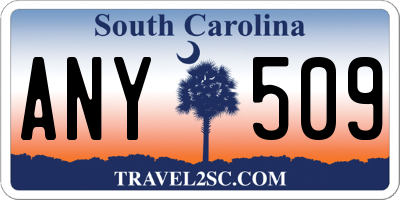 SC license plate ANY509