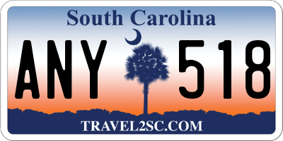 SC license plate ANY518