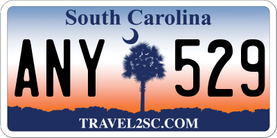 SC license plate ANY529