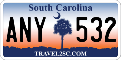 SC license plate ANY532